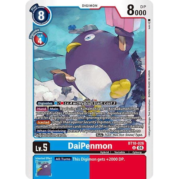Digimon Release Special Booster 2.0 Uncommon DaiPenmon BT18-026