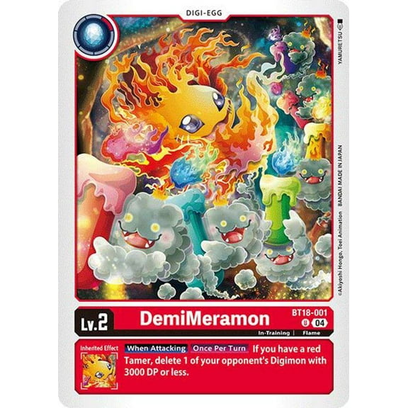 Digimon Release Special Booster 2.0 Uncommon DemiMeramon BT18-001