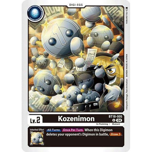 Digimon Release Special Booster 2.0 Uncommon Kozenimon BT18-005