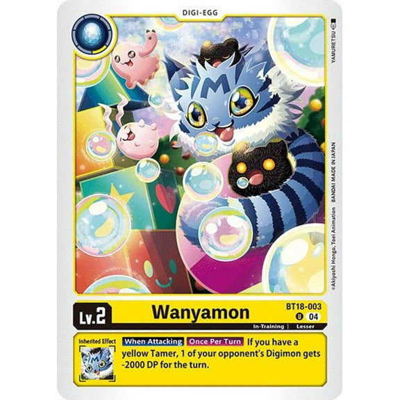 Digimon Release Special Booster 2.0 Uncommon Wanyamon BT18-003