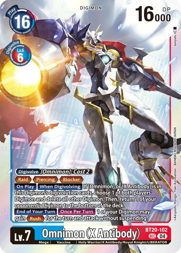 digimon omnimon card Omnimon: Merciful Mode [BT9-083] [X Record]  TokenMTG [When Digivolving] Choose 1 of your opponents Digimon Digimon Trading Card Game Secret