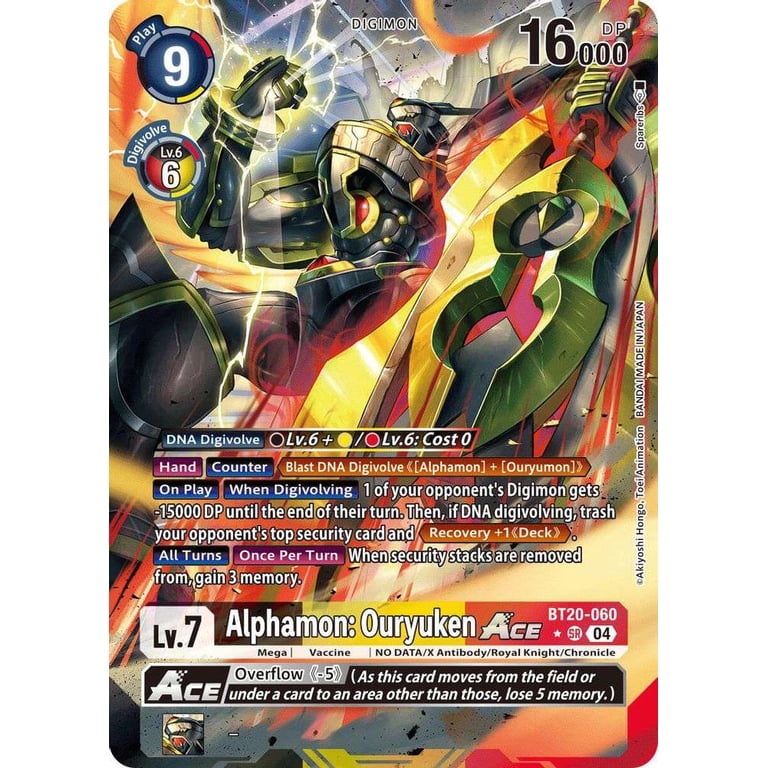 Digimon Release Special Booster 2.5 Super Rare Alphamon: Ouryuken ACE BT20-060 (Alternate Art) - Walmart.com Digimon Release Special Booster 2.5 Super Rare Alphamon: Ouryuken ACE BT20-060 (Alternate Art) - Walmart.com