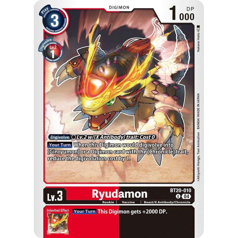digimon card game special booster 2.5 Release Uncommon Ryudamon BT20-010 Like the previous booster Release Special Booster 2.5 Pack