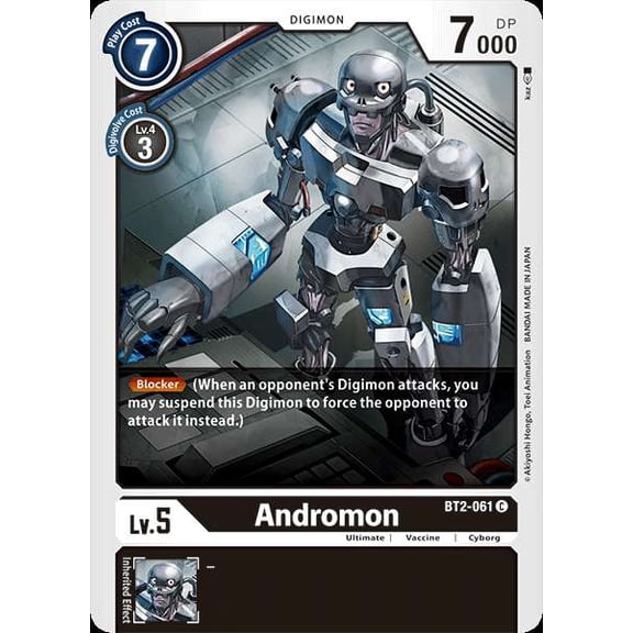 Digimon Release Special Booster Common Andromon BT2-061