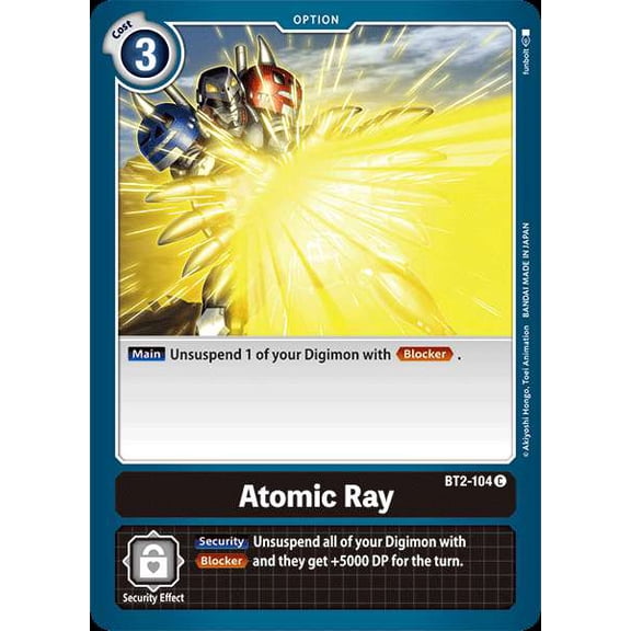 Digimon Release Special Booster Common Atomic Ray BT2-104