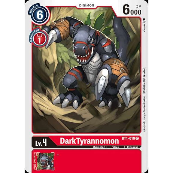 Digimon Release Special Booster Common DarkTyrannomon BT1-019