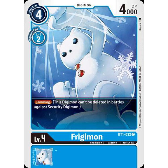 Digimon Release Special Booster Common Frigimon BT1-032