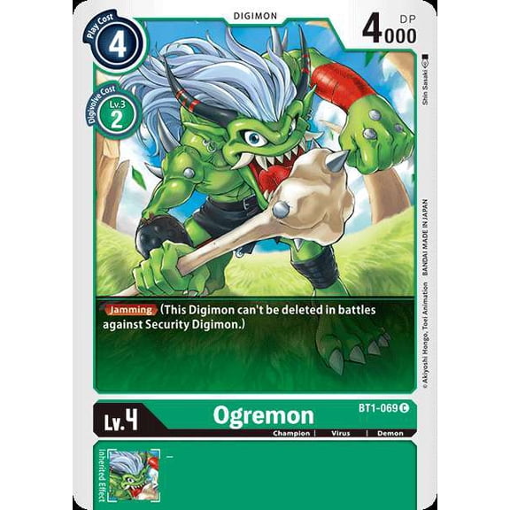 Digimon Release Special Booster Common Ogremon BT1-069