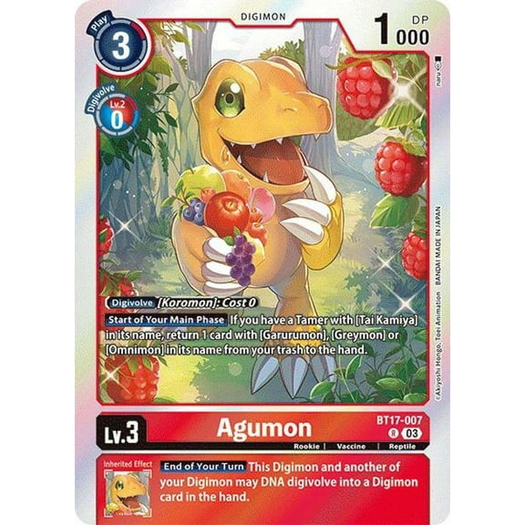 Digimon Secret Cris Agumon BT17-007