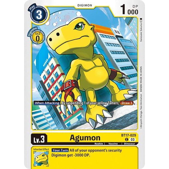 Digimon Secret Cris Agumon BT17-029