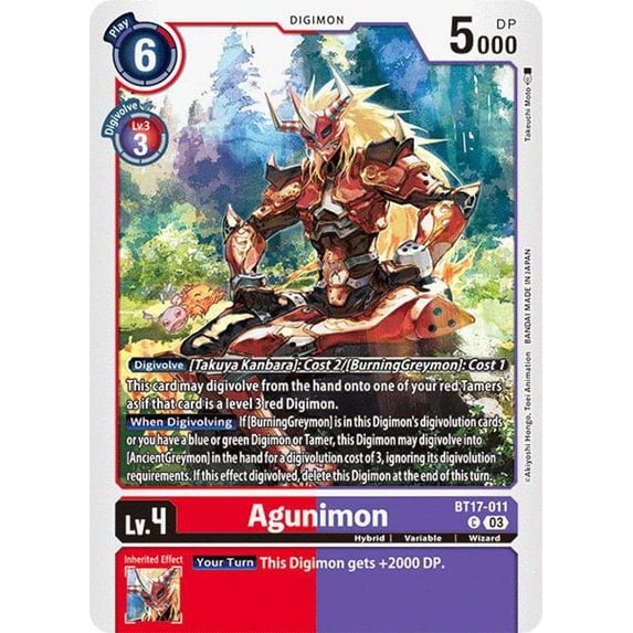 Digimon Secret Cris Agunimon BT17-011