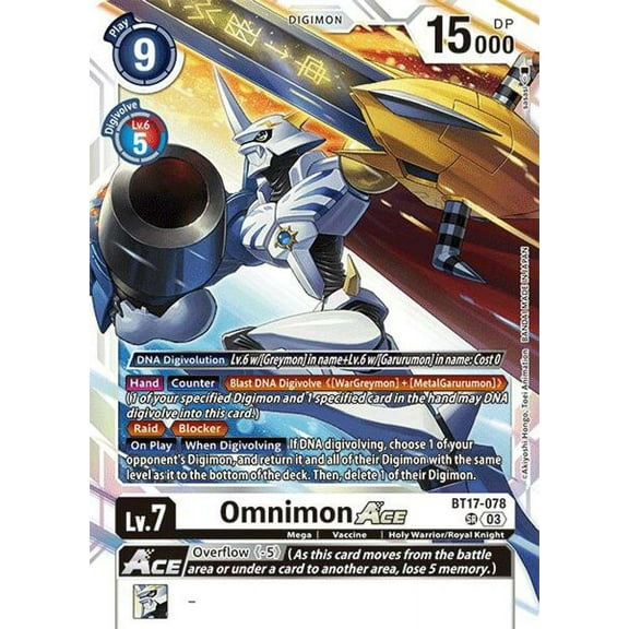 Digimon Secret Cris Omnimon ACE BT17-078