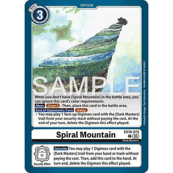 Digimon Sinister Order Common Spiral Mountain EX10-072
