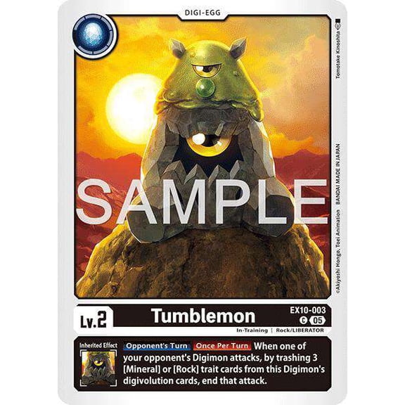 Digimon Sinister Order Common Tumblemon EX10-003