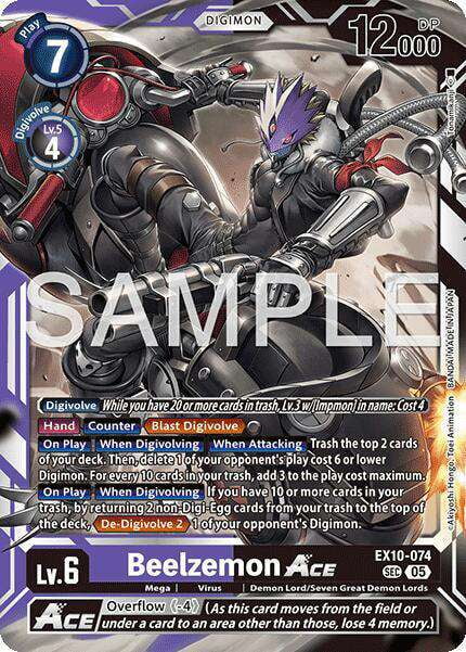 digimon card game secret rare 401 Games Canada - Beelzemon (Alternate Art) - BT2-111 main image 0