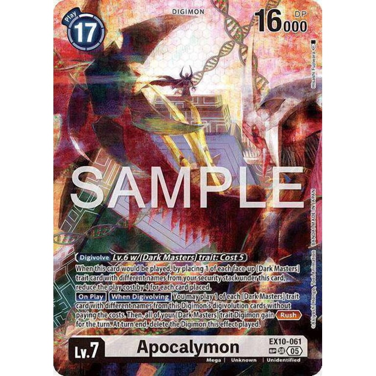 Digimon Sinister Order Special Rare Apocalymon EX10-061 [SP