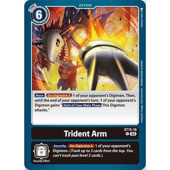 Digimon Starter Deck 15: Dragon of Courage Common Trident Arm ST15-16