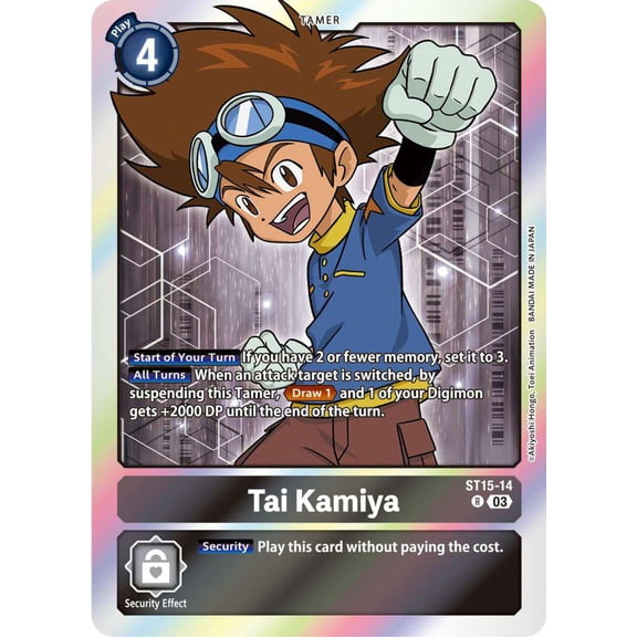 Digimon Starter Deck 15: Dragon of Courage Rare Tai Kamiya ST15-14