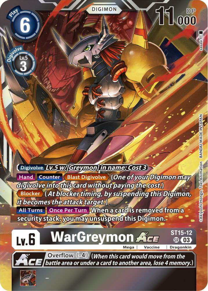 digimon cards wargreymon (Alternate Art) (AD1-004) Dragonkin/X Antibody Digimon Starter Deck 15: Dragon
