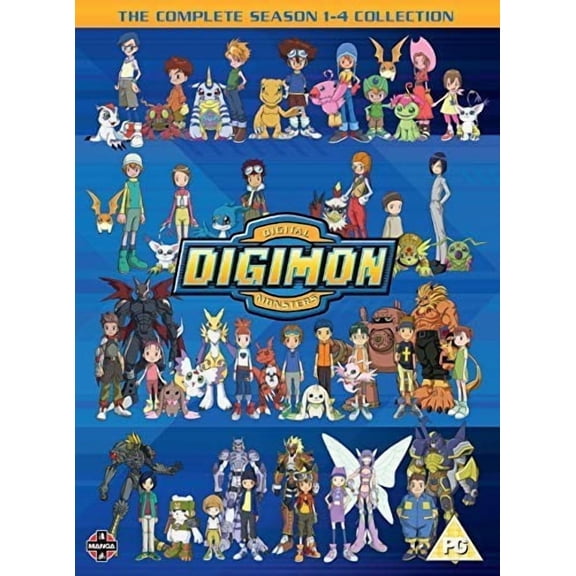 Digimon The Official Seasons 1-4 Collection[DVD][32 Discs,Action, Adventure, Science]