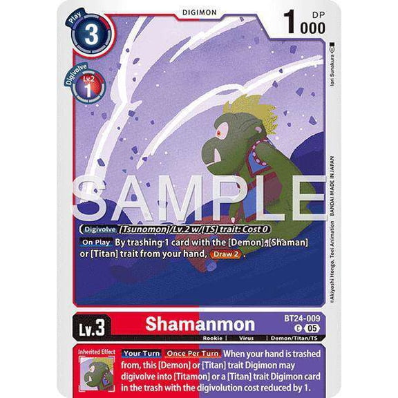 Digimon Time Stranger Common Shamanmon BT24-009
