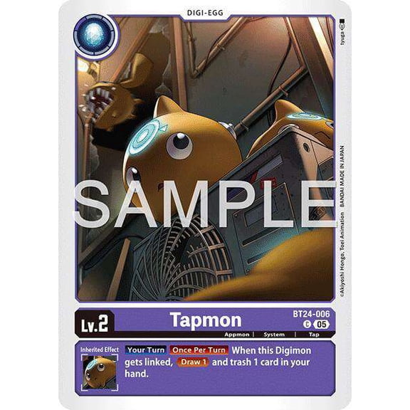 Digimon Time Stranger Common Tapmon BT24-006