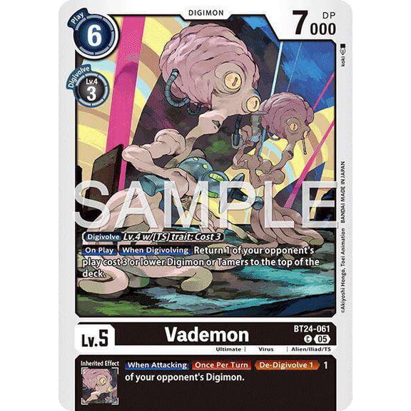 Digimon Time Stranger Common Vademon BT24-061