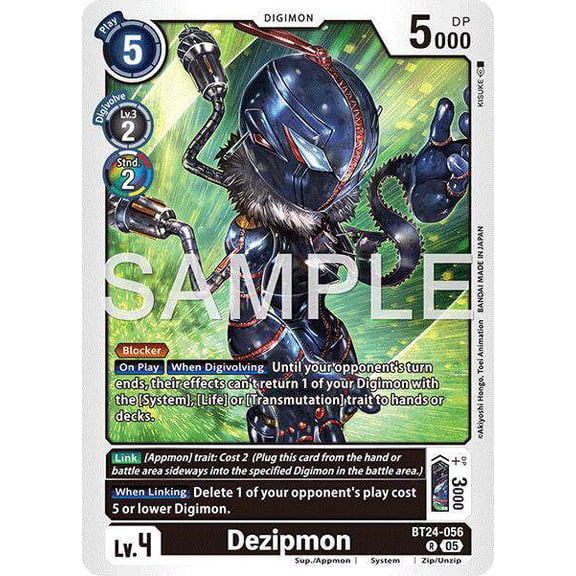 Digimon Time Stranger Rare Dezipmon BT24-056