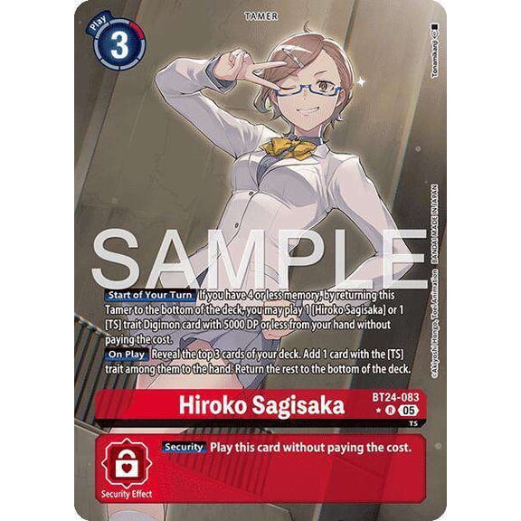 Digimon Time Stranger Rare Hiroko Sagisaka BT24-083 [Alternate Art]
