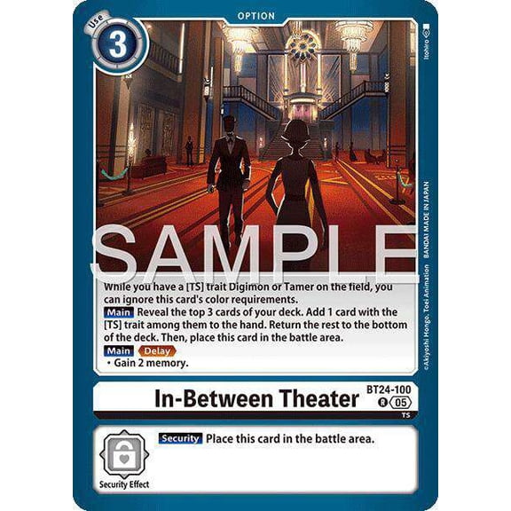 Digimon Time Stranger Rare In-Between Theater BT24-100