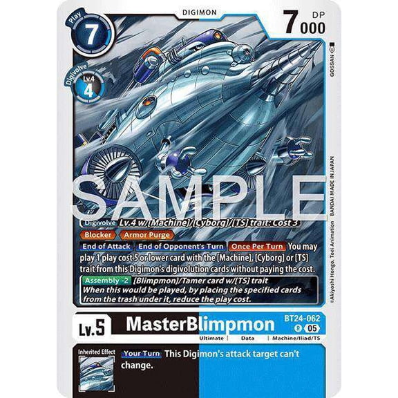 Digimon Time Stranger Rare MasterBlimpon BT24-062