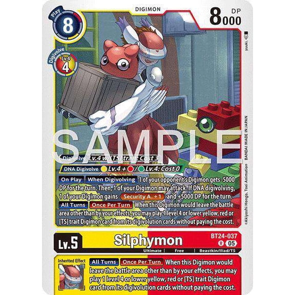 Digimon Time Stranger Rare Silphymon BT24-037