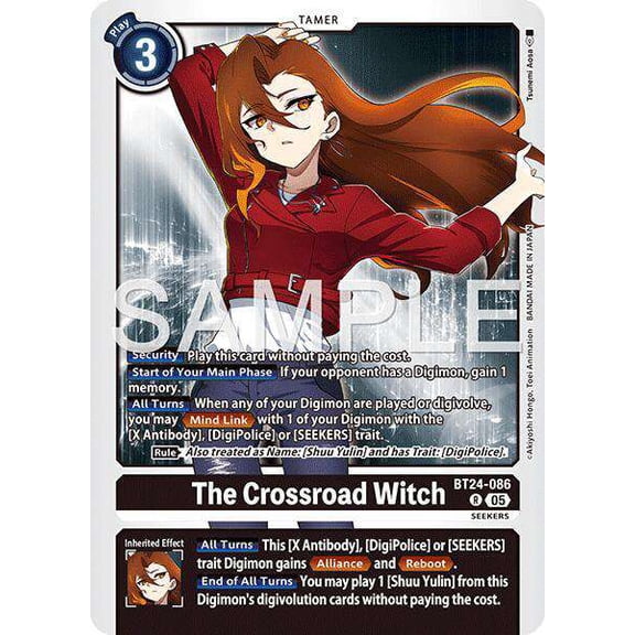 Digimon Time Stranger Rare The Crossroad Witch BT24-086