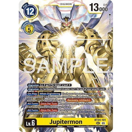 Digimon Time Stranger Secret Rare Jupitermon BT24-101
