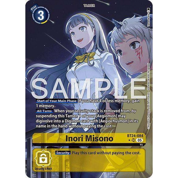 Digimon Time Stranger Super Rare Inori Misono BT24-084 [Alternate Art]
