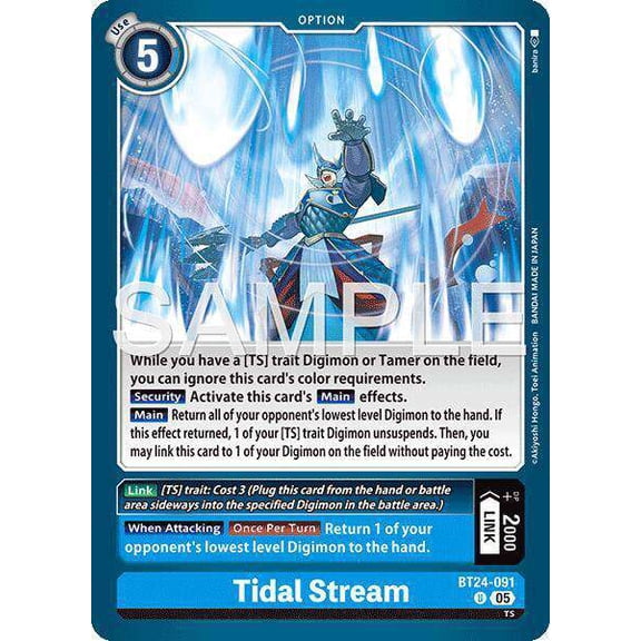Digimon Time Stranger Uncommon Tidal Stream BT24-091