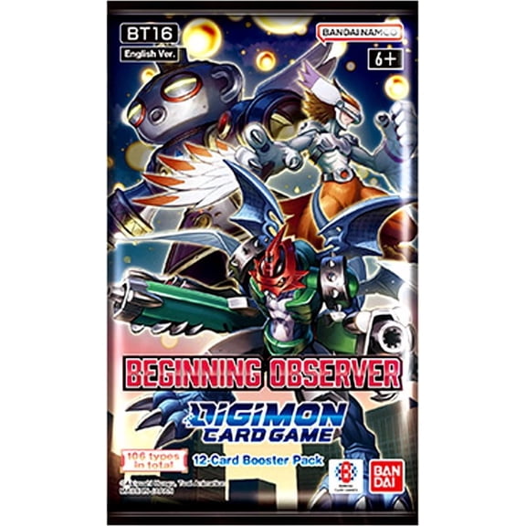 Digimon Trading Card Game Beginning Observer Booster Pack (12 Cards)