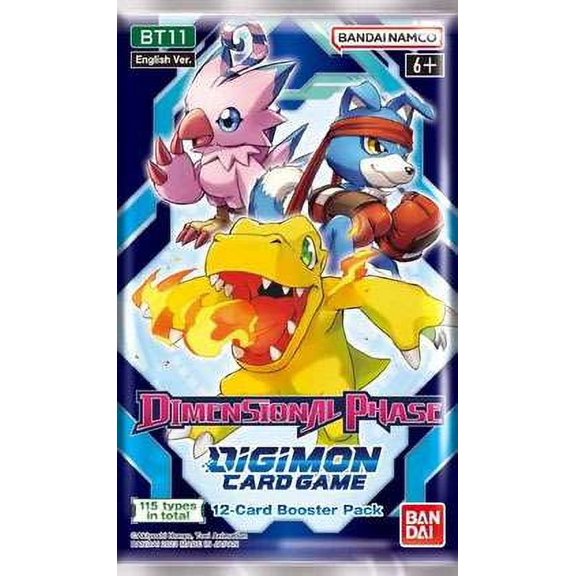 Digimon Trading Card Game Dimensional Phase Booster Pack (12 Cards)