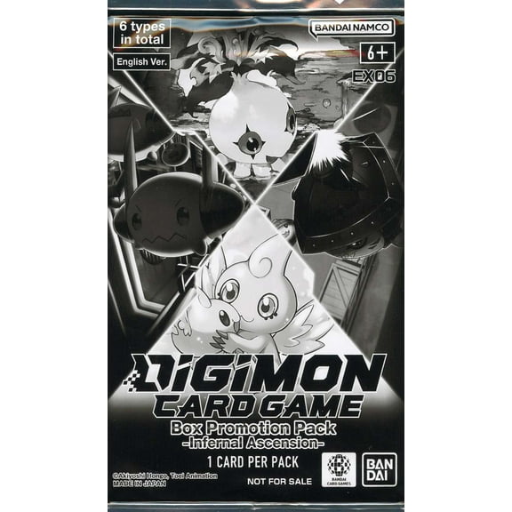 Digimon Trading Card Game Infernal Ascension Booster Box Topper PROMOTION Pack (1 Card)