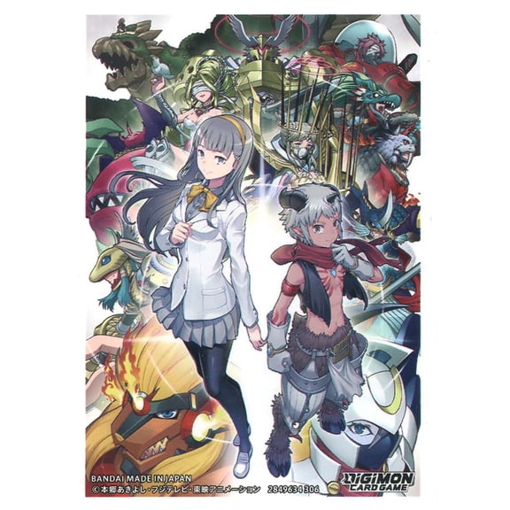 Digimon Trading Card Game Inori Misono & Aegiomon Card Sleeves