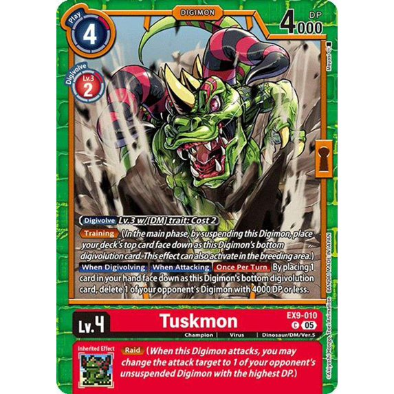 Digimon Versus Monsters Common Tuskmon EX9-010