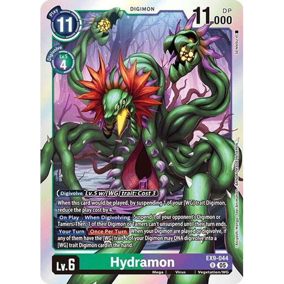 Digimon Versus Monsters Rare Hydramon EX9-044
