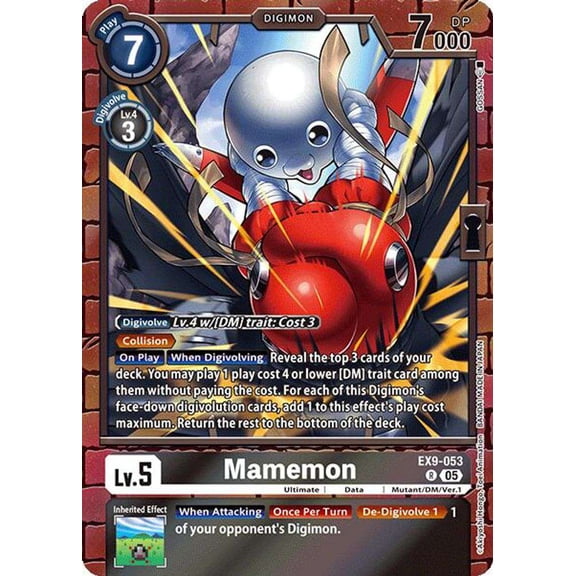 Digimon Versus Monsters Rare Mamemon EX9-053