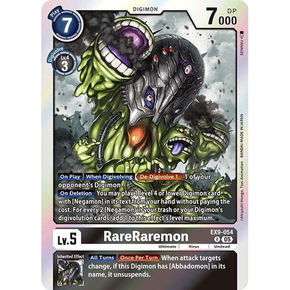 Digimon Versus Monsters RareRaremon EX9-054