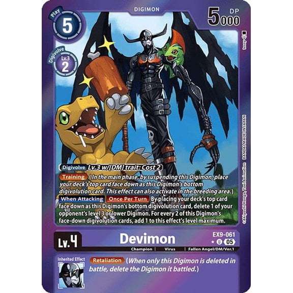 Digimon Versus Monsters Uncommon Devimon EX9-061 (Limited Foil)