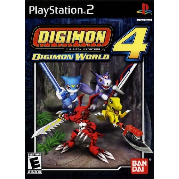 Restored Digimon World 4 RPG Action Adventure Game for PlayStation 2
