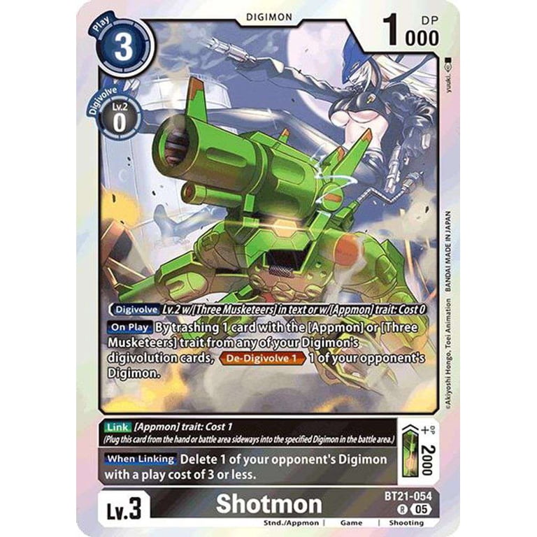 Digimon World Convergence Rare Shotmon BT21-054 - Walmart.com Digimon World Convergence Rare Shotmon BT21-054 - Walmart.com