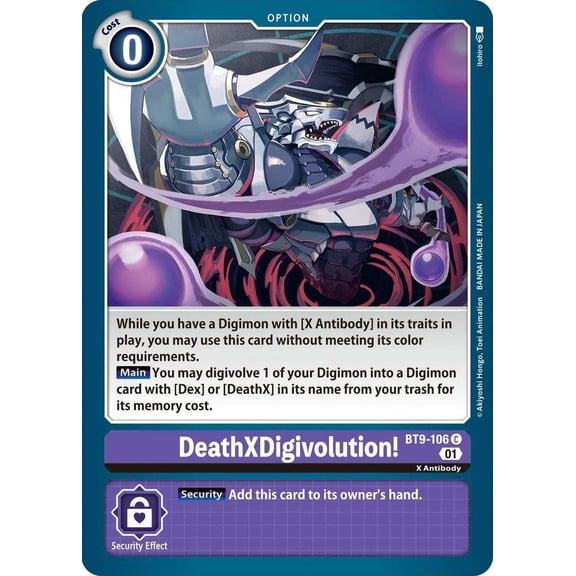 Digimon X-Record Common DeathXDigivolution! BT9-106
