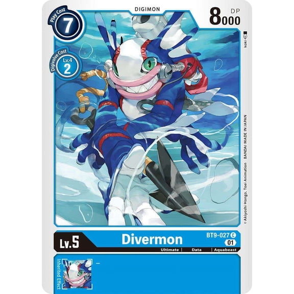 Digimon X-Record Common Divermon BT9-027
