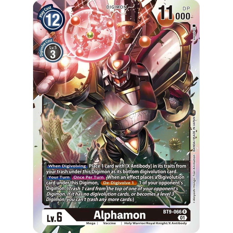 Digimon X-Record Rare Alphamon BT9-066 - Walmart.com